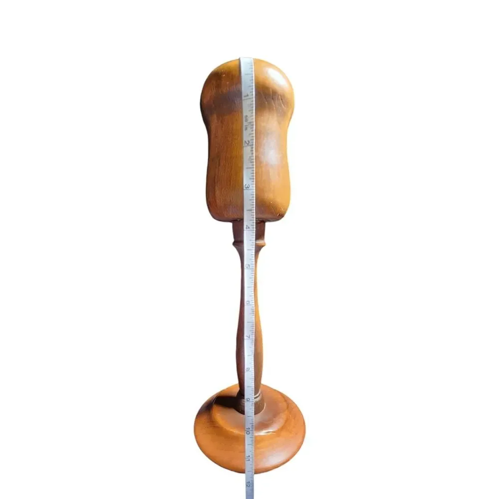 Vintage Handmade Wooden Votive Size Candle Holder Candlestick 11.75